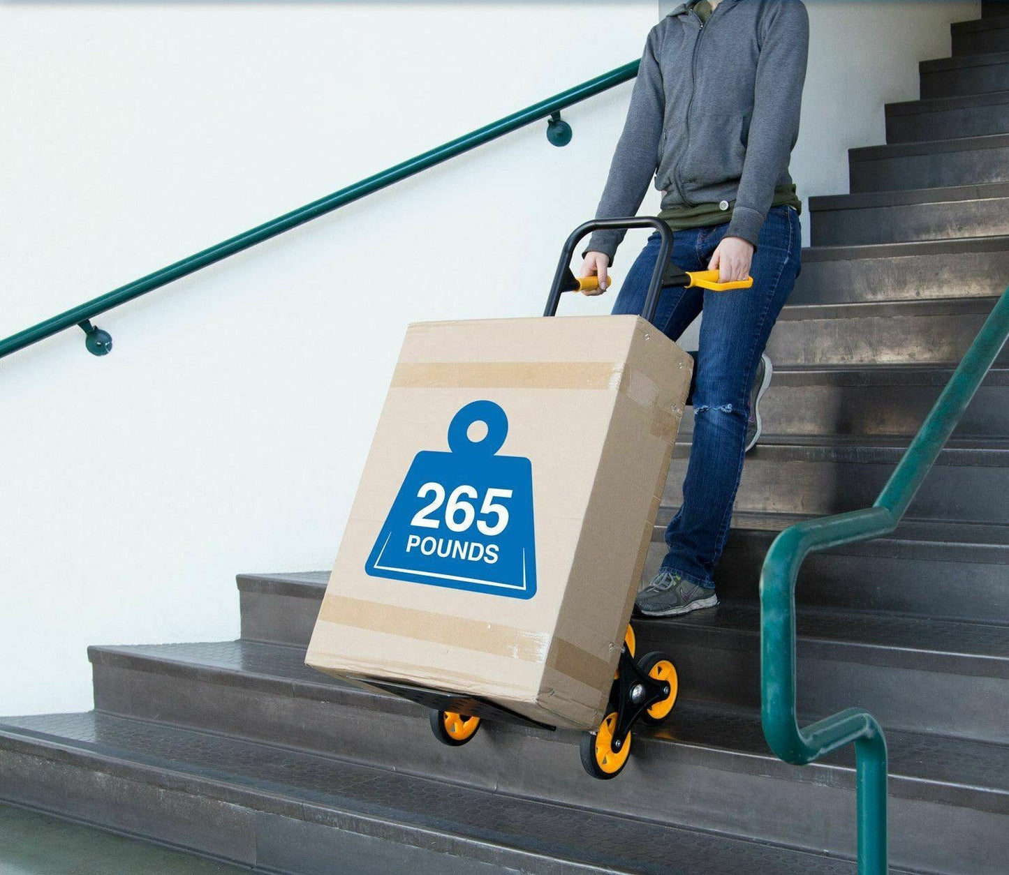Heavy Duty Stair Climbing Convertible Hand Truck Dolly
