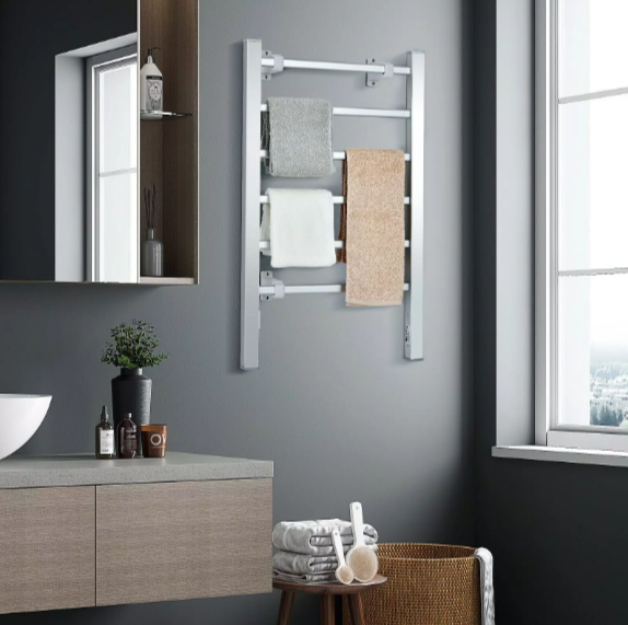 Powerful Freestanding Electric Heated Towel Warmer Drying Rack