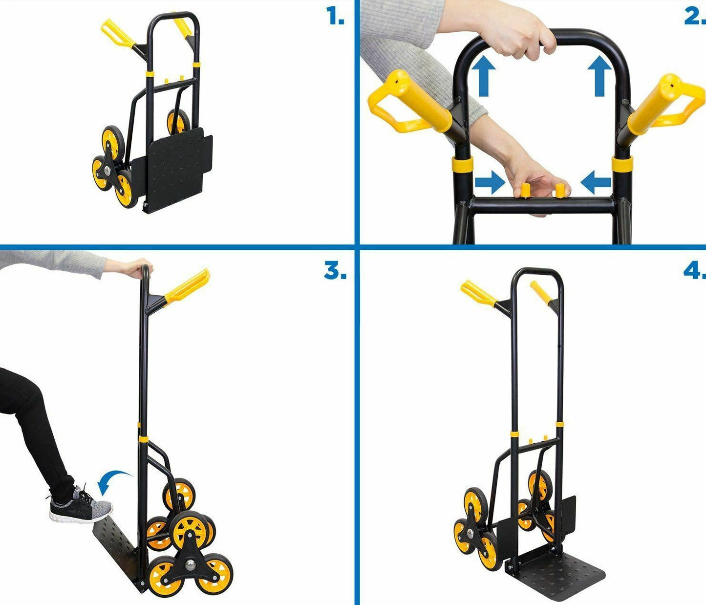 Heavy Duty Stair Climbing Convertible Hand Truck Dolly