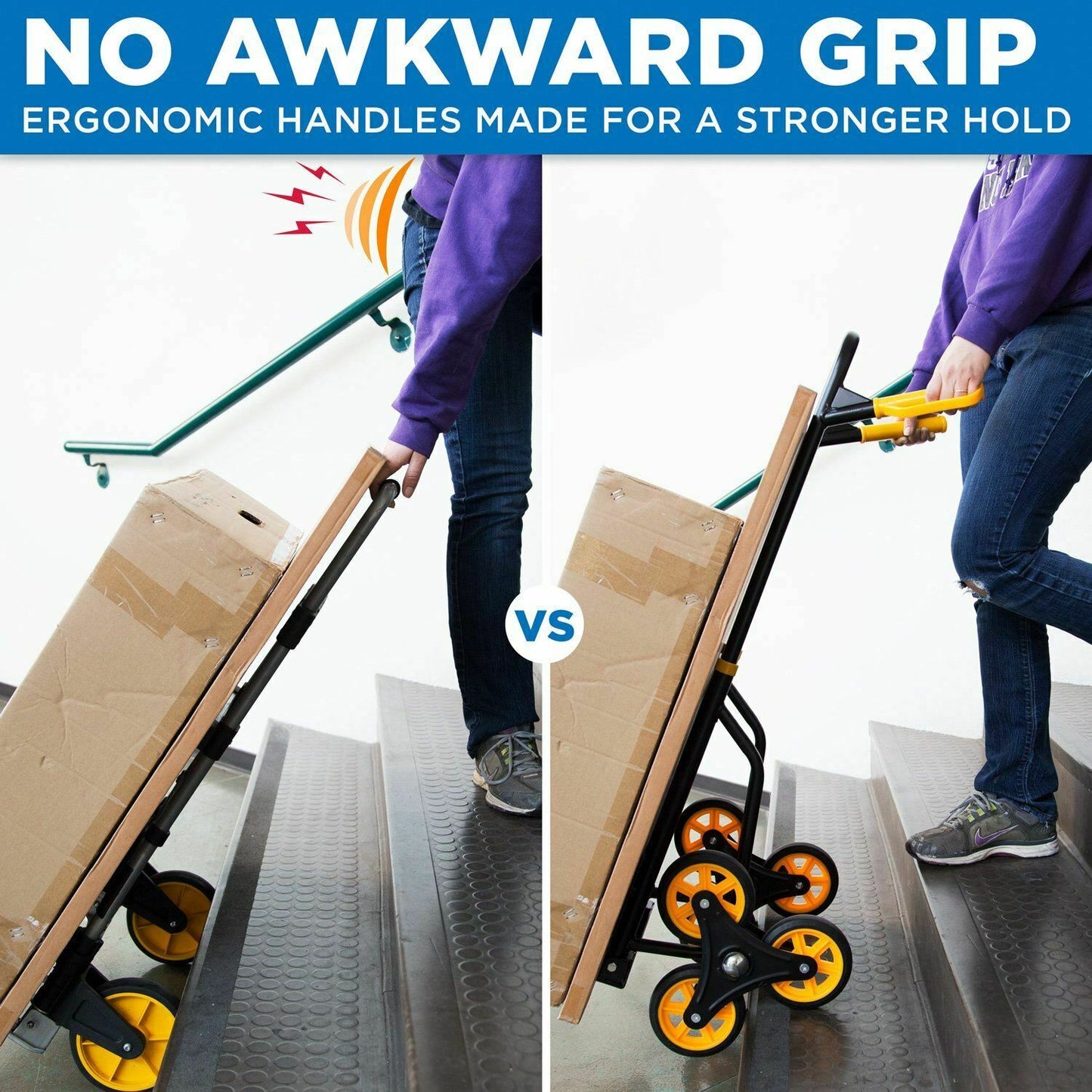 Heavy Duty Stair Climbing Convertible Hand Truck Dolly