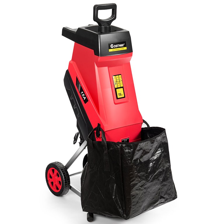 Heavy Duty Electric Wheeled Garden Tree Wood Chipper Shredder
