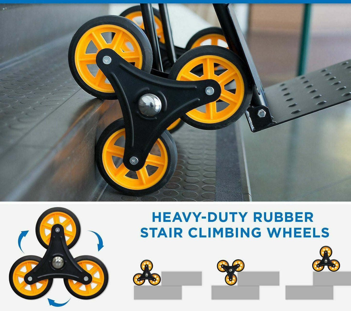 Heavy Duty Stair Climbing Convertible Hand Truck Dolly