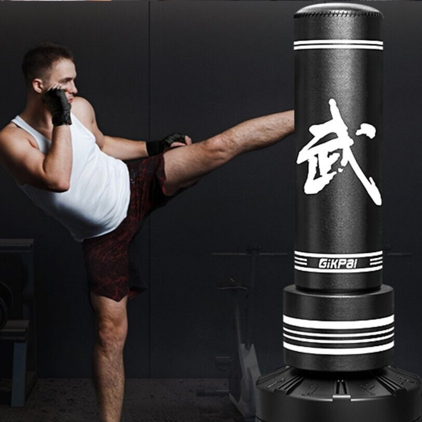 Heavy Duty Freestanding MMA Kick Boxing Cardio Training Punching Bag Set 67"