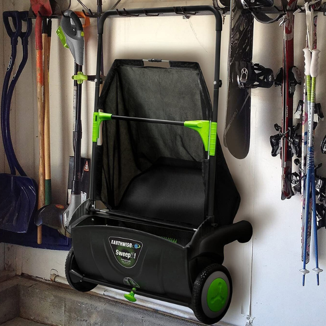 Large Capacity Push Lawn Leaf Grass Collector Sweeper