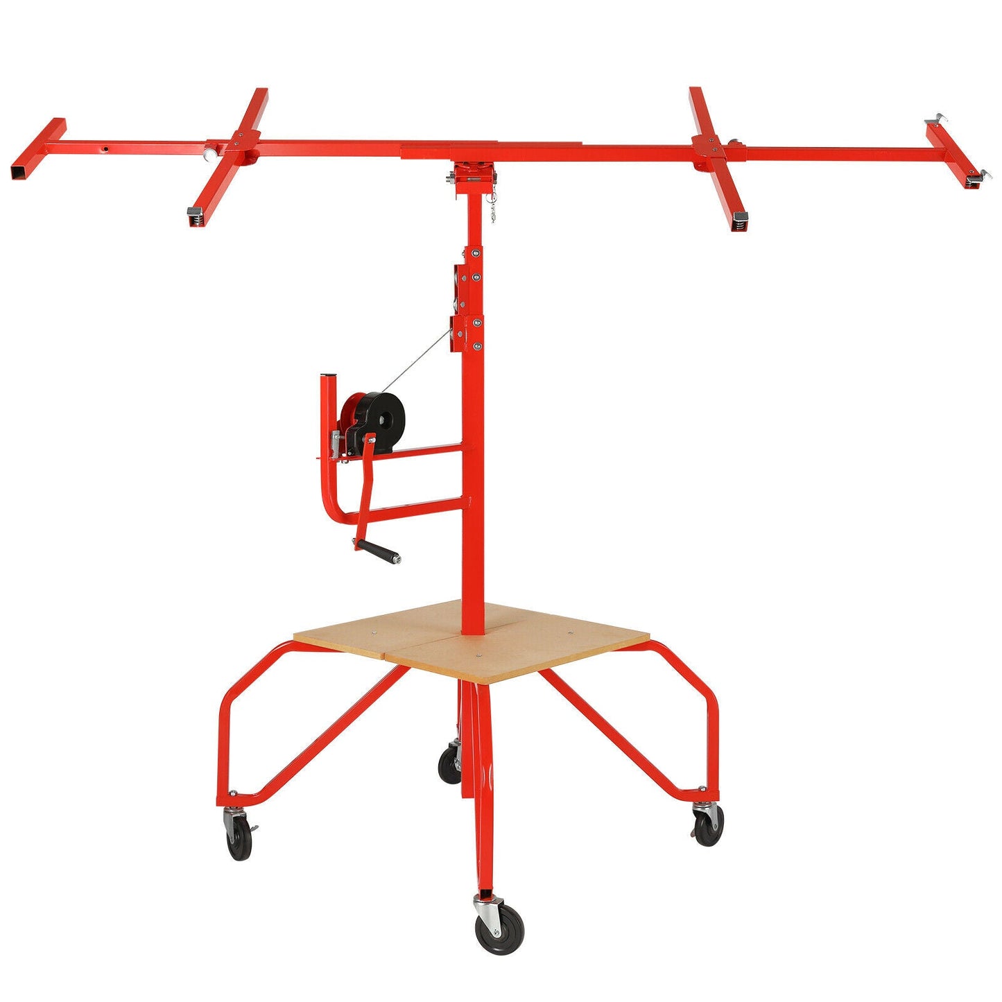 Portable Four Wheel Drywall Sheetrock Ceiling Panel Hoist Lift