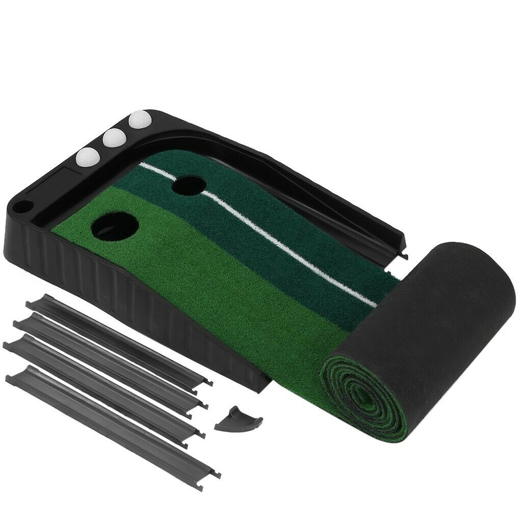 Indoor Golf Putting Green 10' Auto Return Practice Mat