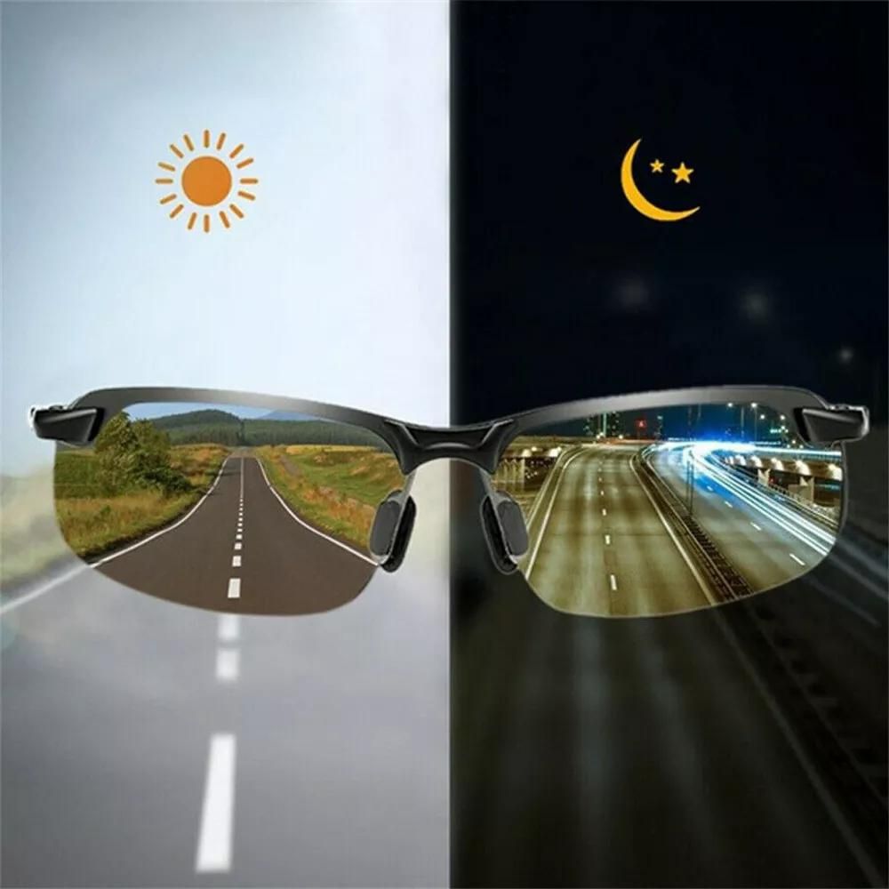 Sleek Unisex Night Time Driving Glasses for Road Safety