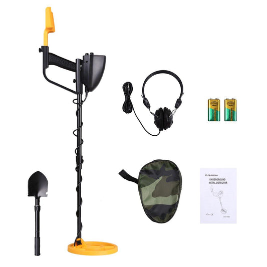 Mega Detector Gold Metal Detector With Shovel + Headphones