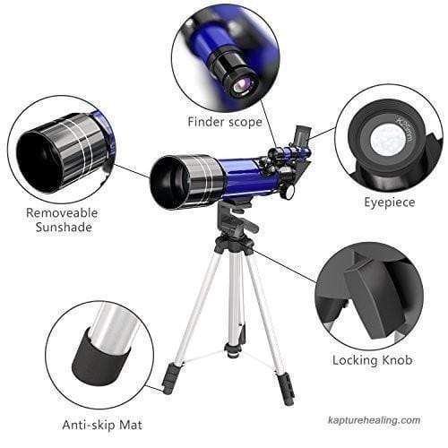 Space Telescope Pro for Beginners Equipped with 150X magnification and 3X Barlow lens Blue