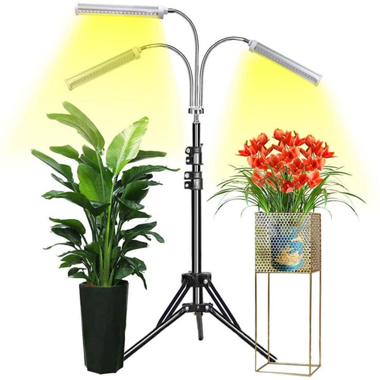 Freestanding LED Triple Head Full Spectrum Indoor Plant Grow Lights