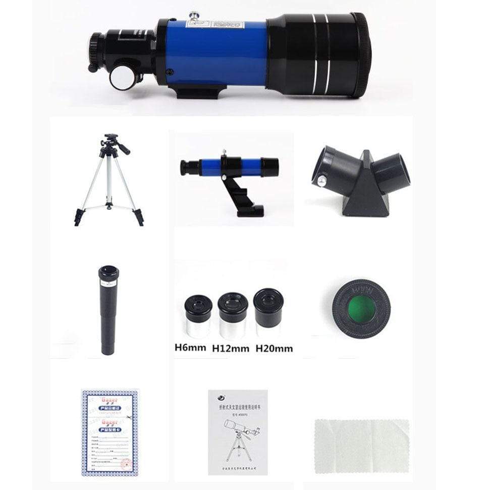 Space Telescope Pro for Beginners Equipped with 150X magnification and 3X Barlow lens Blue