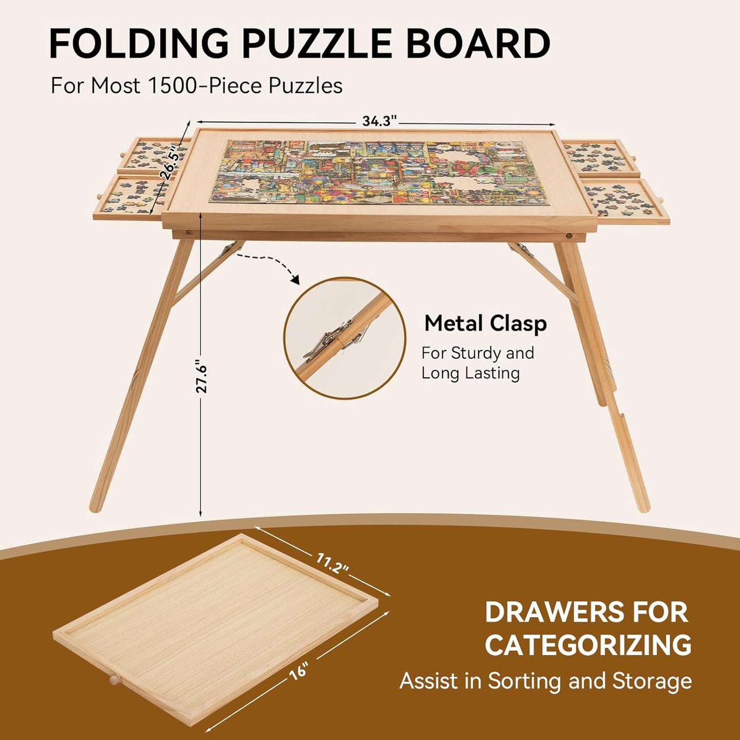 Puzzle Tables With Drawers