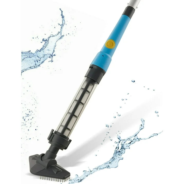 Handheld Pool Vacuum, Cordless Pool Vacuum with Running Time up to 60-Minutes for Small Above Ground Pools