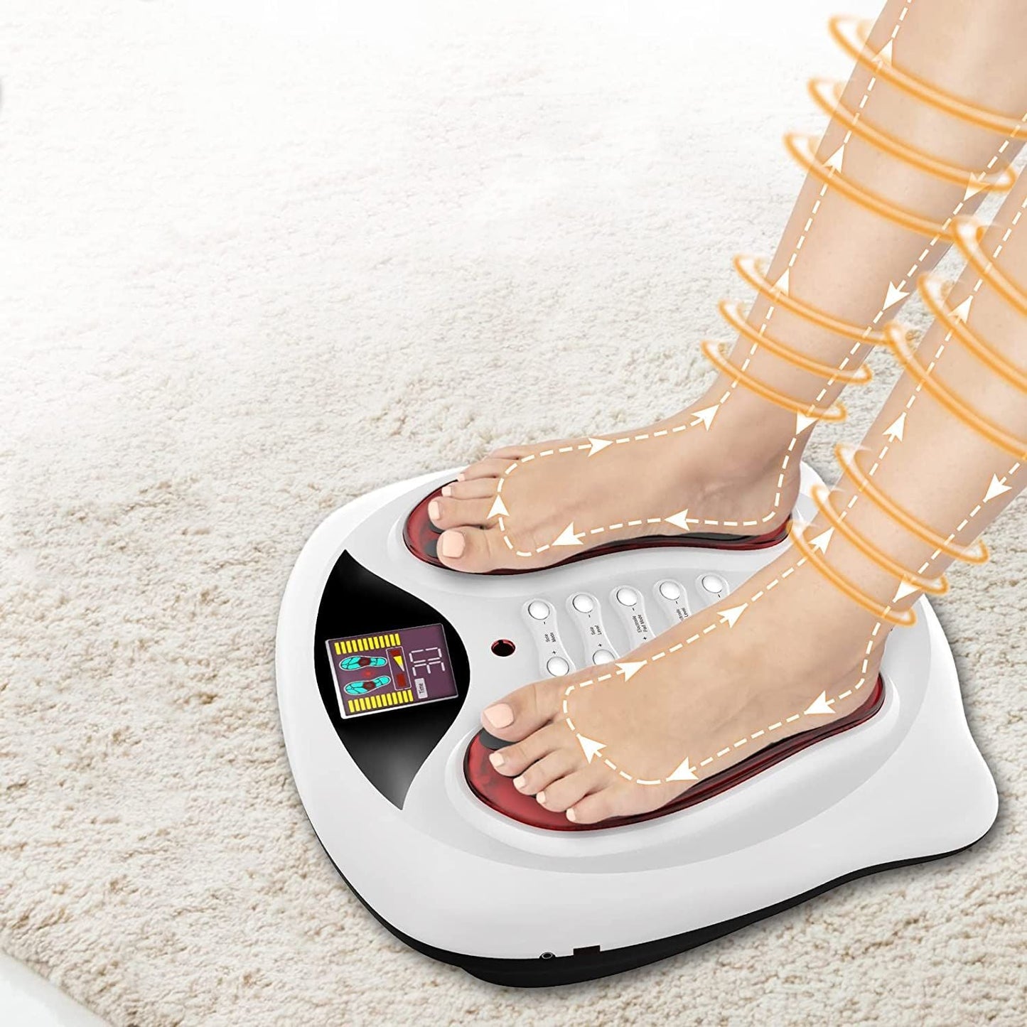 Heated Shiatsu Accupuncture Vibrating Foot Massager